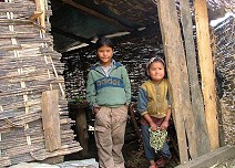 Children on village